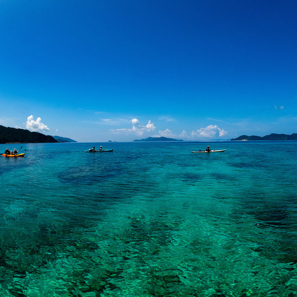 加計呂麻島の海