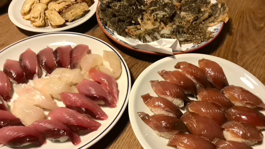 ある日の自給率高い晩ごはん